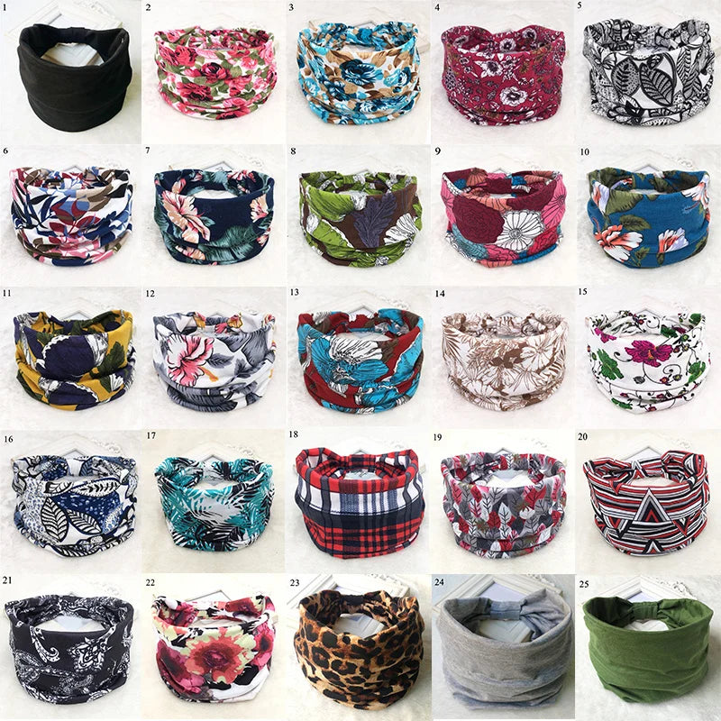 Bohemian Wide Cotton Headbands