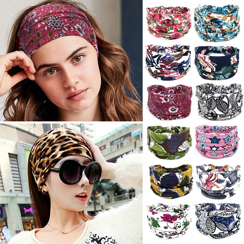 Bohemian Wide Cotton Headbands